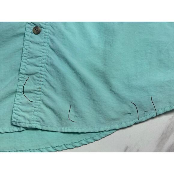 Bimini Bay Outfitters Short Sleeve Button Up Vented Fishing Shirt Size Medium - Picture 9 of 12